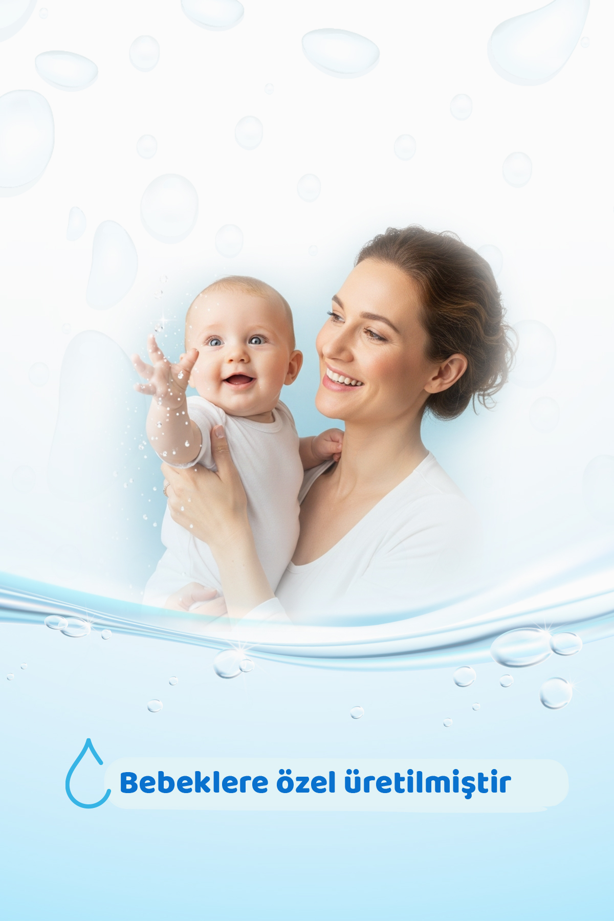 Giggles Pure Water Bebek Islak Havlusu %99 Saf Su Mendil 1 paket 50 Adet