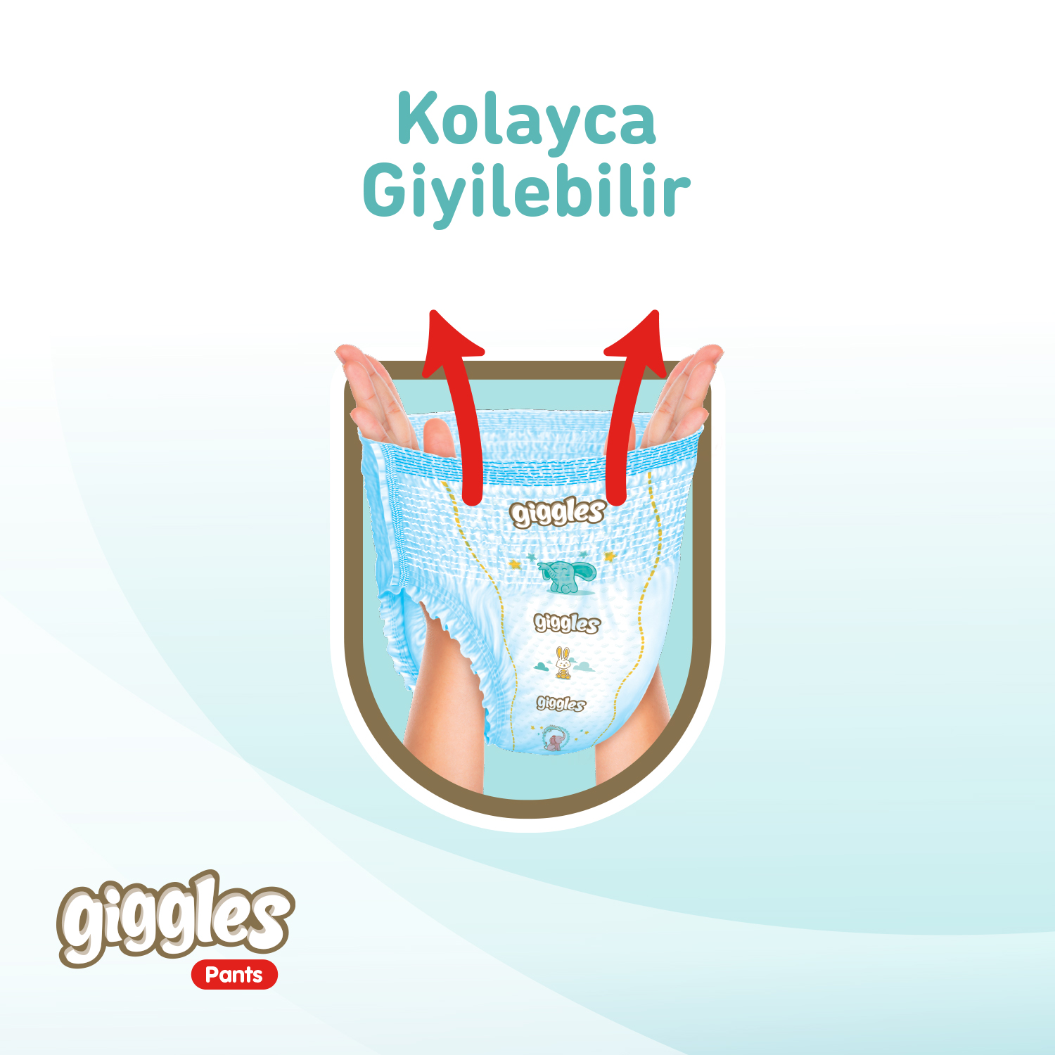 Giggles Pants Külotlu Bebek Bezi 3 Numara Midi 102 Adet