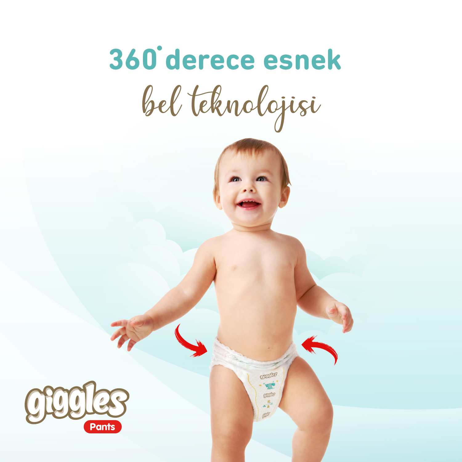 Giggles Pants Külotlu Bebek Bezi 3 Numara Midi 102 Adet