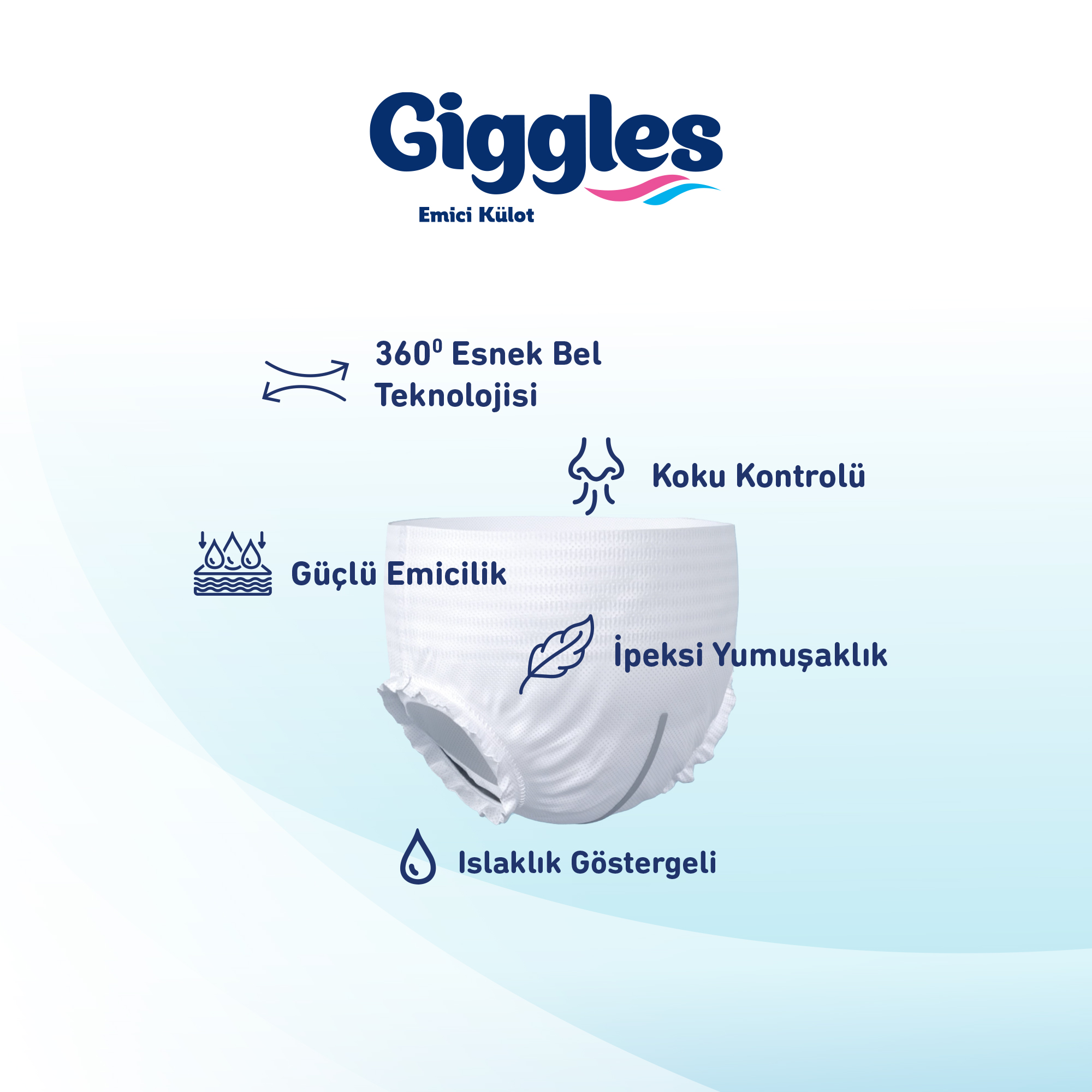 Giggles Yetişkin Emici Külot XX Large 30'lu 2 Paket 60 Adet