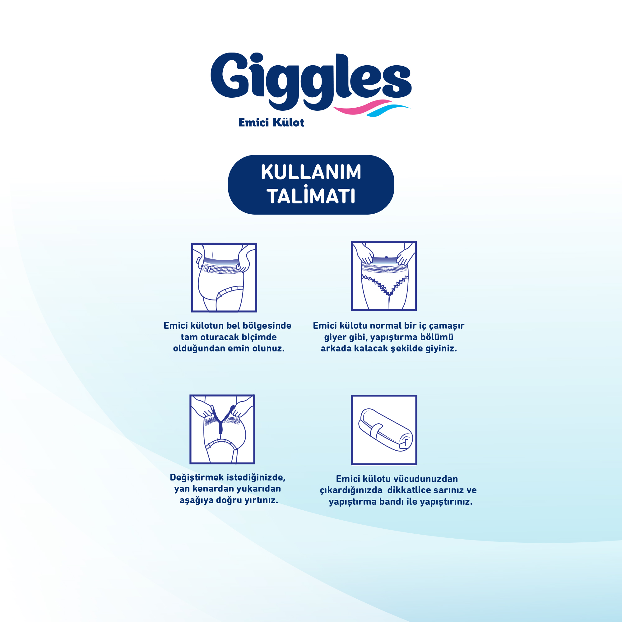 Giggles Yetişkin Emici Külot XX Large 30'lu 2 Paket 60 Adet
