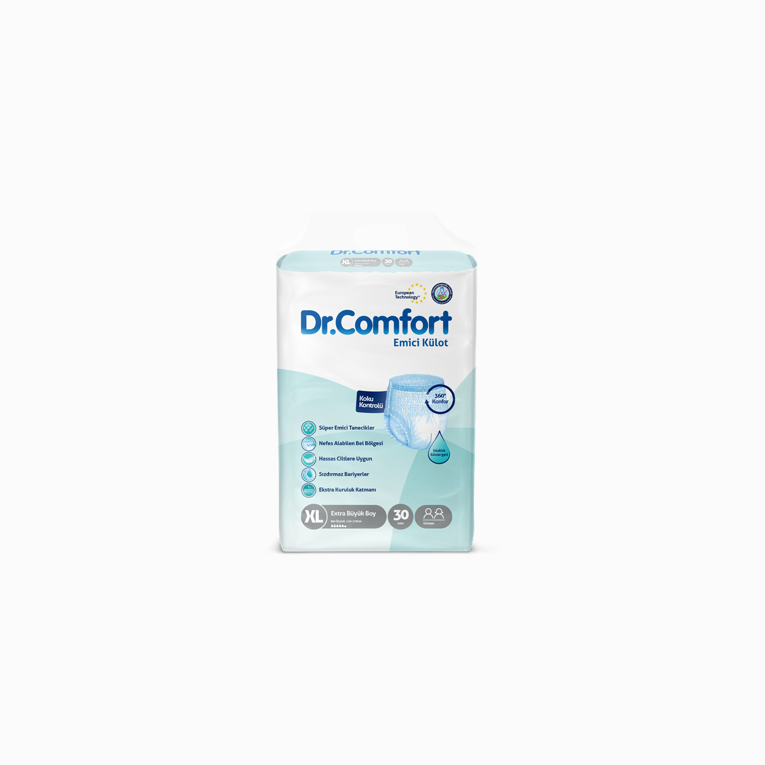Dr.Comfort Yetişkin Emici Külot Extra Large 30'lu 1 paket 30 adet